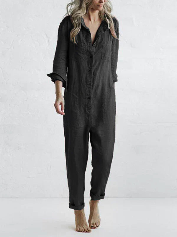 Lisbeth™ - Snygg jumpsuit i bomull 