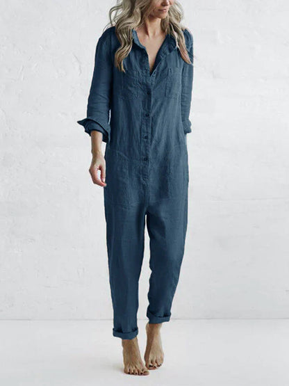 Lisbeth™ - Stilfuld jumpsuit i bomuld